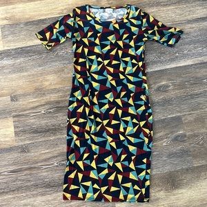 Lularoe, extra small, multi colored, body-con dress.